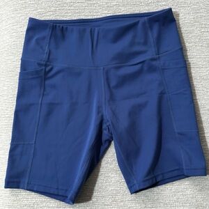 Laundry By Shelli Segal Navy Bike Shorts